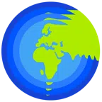globe showing Europe-Africa + globe showing Europe-Africa