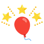 stella che brilla + palloncino
