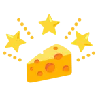 stella che brilla + fetta di formaggio