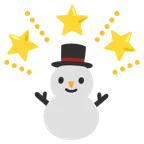 stella che brilla + pupazzo di neve senza neve
