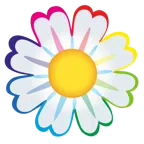 fiore + arcobaleno