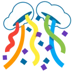 Konfettiball + Regenbogen