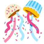 Konfettiball + Cupcake