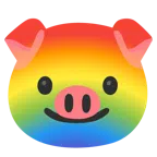 หน้าหมู + รุ้ง