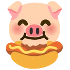 หน้าหมู + ฮอทด็อก