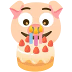 หน้าหมู + เค้กวันเกิด
