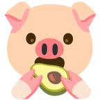 หน้าหมู + อาโวคาโด