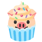 หน้าหมู + คัพเค้ก