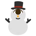 occhio + pupazzo di neve senza neve