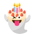 fantasma + torta di compleanno