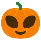 alieno + zucca di Halloween