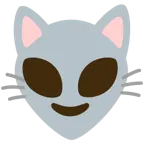 alieno + muso di gatto
