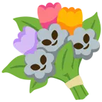 alieno + mazzo di fiori