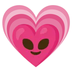 alieno + cuore che cresce