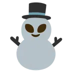 alieno + pupazzo di neve senza neve