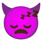 faccina arrabbiata con corna + faccina che dorme