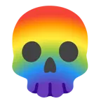 teschio + arcobaleno
