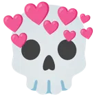teschio + cuore con freccia