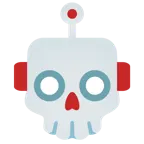 teschio + faccina di robot