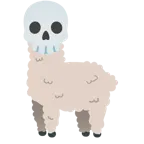 teschio + lama