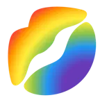 impronta della bocca + arcobaleno