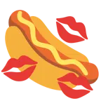 impronta della bocca + hot dog