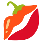 impronta della bocca + peperoncino