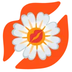 impronta della bocca + fiore