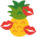 impronta della bocca + ananas