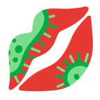 impronta della bocca + microbo