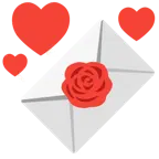 lettera d’amore + rosa
