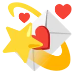 lettera d’amore + stella con scia