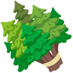 mazzo di fiori + albero sempreverde