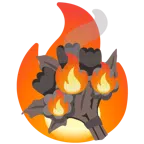 mazzo di fiori + fuoco