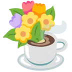 mazzo di fiori + bevanda calda