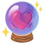 cuore che batte + sfera di cristallo