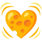 cuore che batte + fetta di formaggio