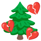 cuore infranto + albero sempreverde