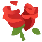 cuore infranto + rosa