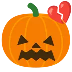 cuore infranto + zucca di Halloween