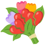 cuore infranto + mazzo di fiori