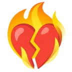 cuore infranto + fuoco