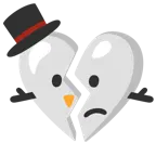 cuore infranto + pupazzo di neve senza neve