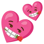 due cuori + rosa