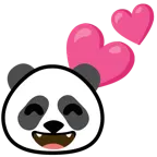 due cuori + panda