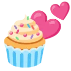 due cuori + cupcake