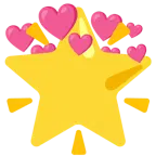cuore con freccia + stella che brilla