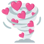 cuore con freccia + tornado
