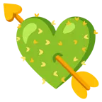 cuore con freccia + cactus