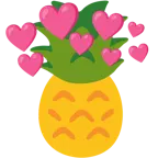 cuore con freccia + ananas